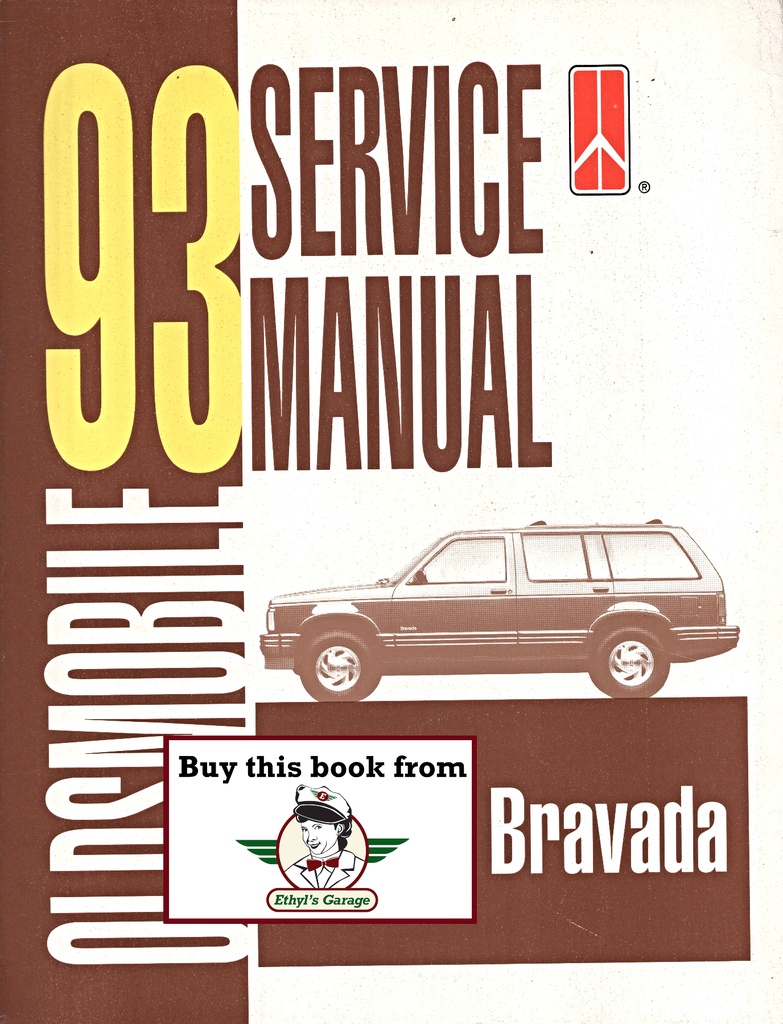 1993 Oldsmobile Bravada OEM Shop Service Repair Maintenance Manual