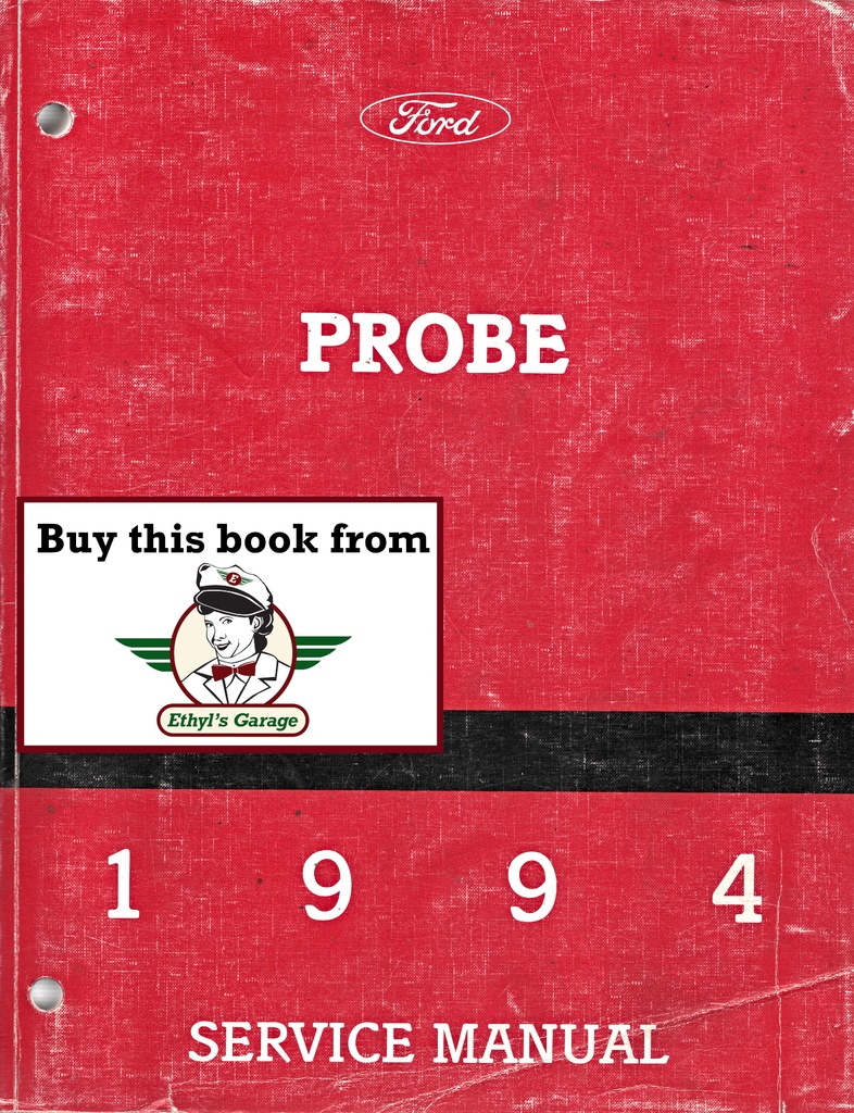 1994 Ford Probe Factory OEM Shop Repair Maintenance Service Manual
