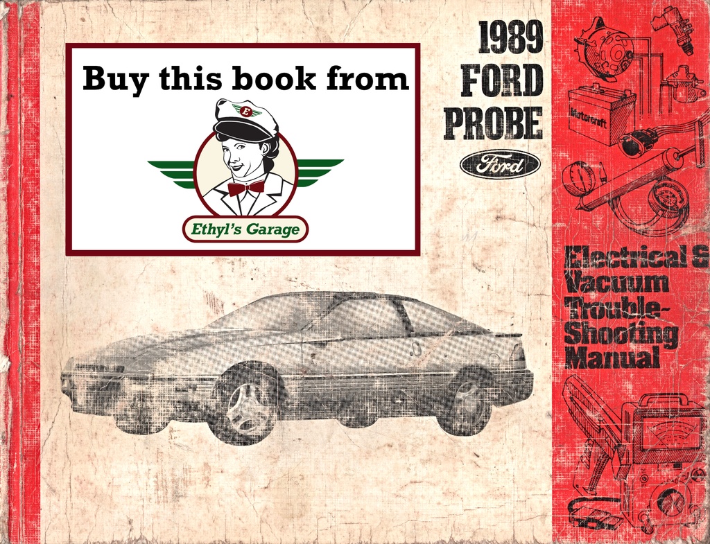 1989 Ford Probe Factory Electrical & Vacuum Troubleshooting Wiring Diagrams Manual EVTM