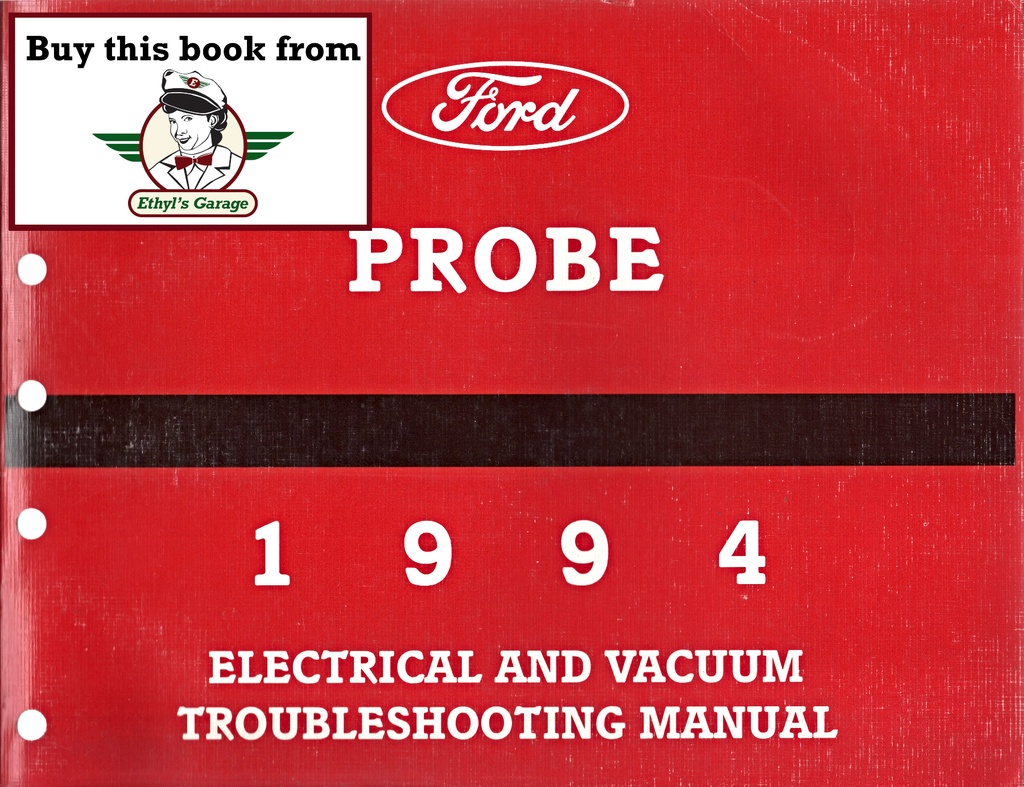 1994 Ford Probe Electrical & Vacuum Troubleshooting Manual & Wiring Diagrams (EVTM)