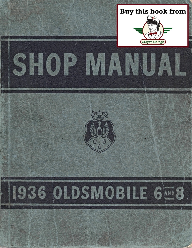 1936 Oldsmobile 6 and 8 Full Line Compact Factory OEM Shop Service Repair Manual