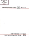 1989 Cadillac Eldorado, Seville Factory OEM Shop Service Repair Manual