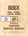1982 Buick Regal Le Sabre Electra Riviera Factory Repair Shop Chassis Service Manual