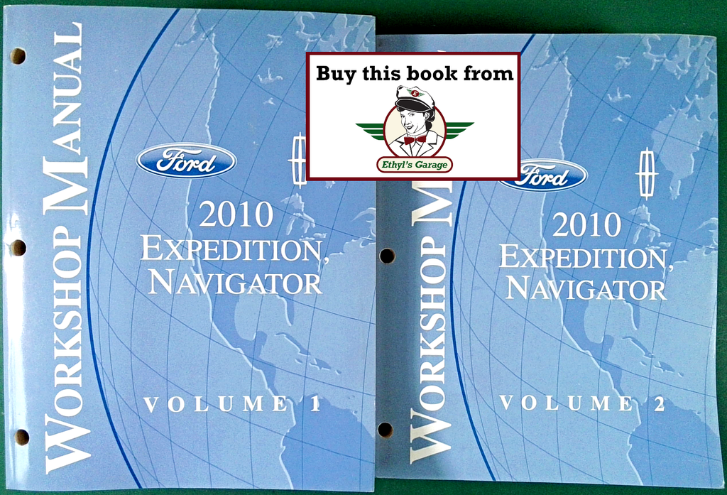 2010 Ford Expedition and Lincoln Navigator Original OEM Factory Shop Service Workshop Manual Set