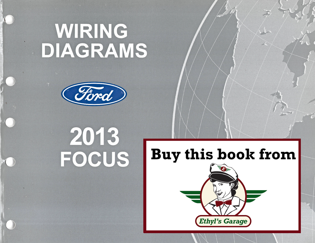 2013 Ford Focus Electrical Wiring Diagrams Shop Service Repair Manual