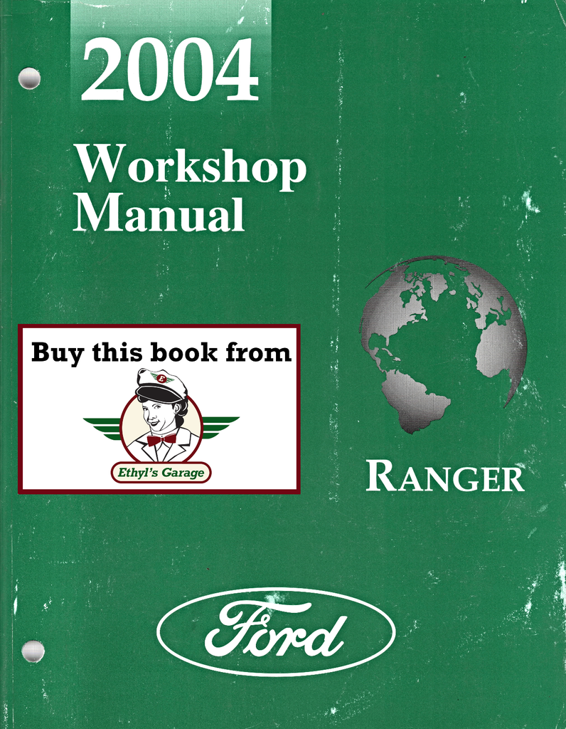 2004 Ford Ranger Workshop Service Manual