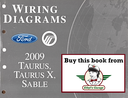 2009 Ford Taurus, Taurus X & Mercury Sable Factory Electrical Wiring Diagrams Manual