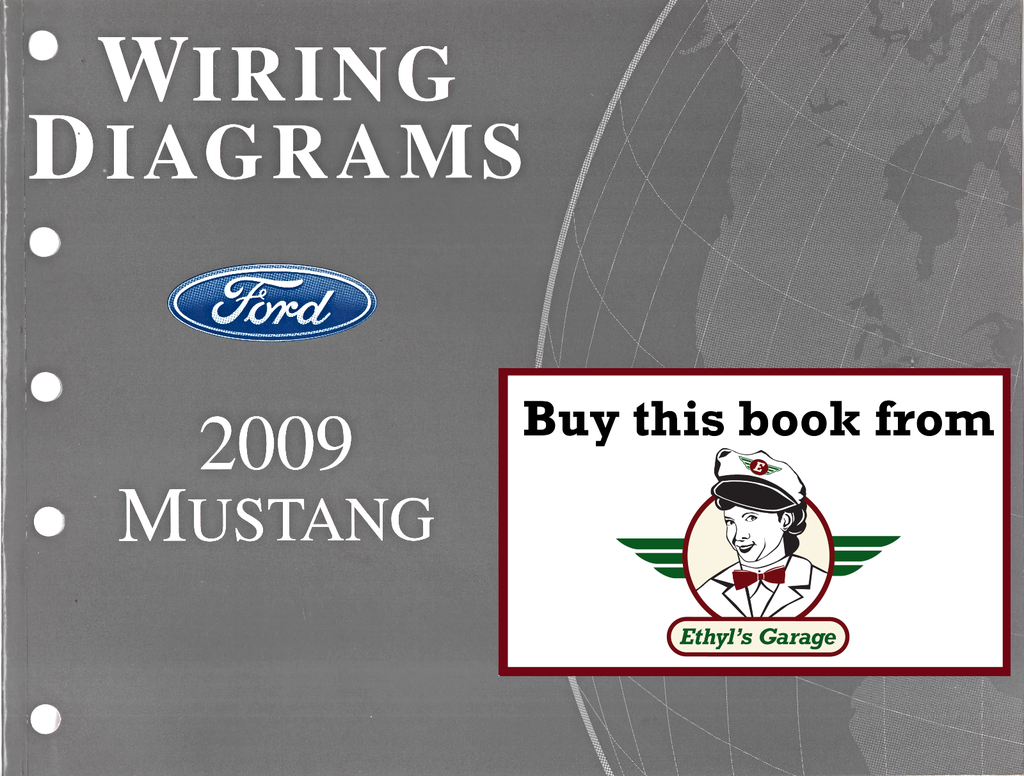2009 Ford Mustang Factory Electrical Wiring Diagrams Manual