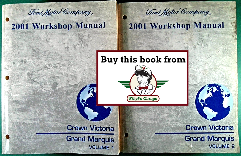 2001 Ford Crown Victoria, Mercury Grand Marquis Factory Service Manual Set