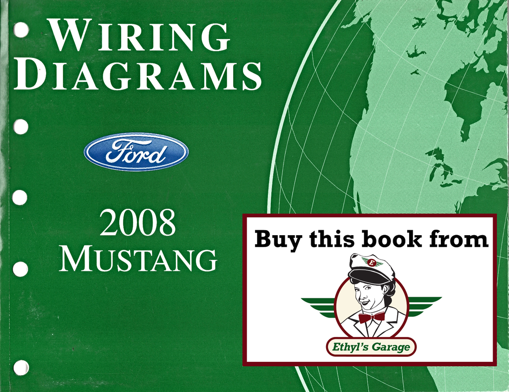 2008 Ford Mustang Factory Electrical Wiring Diagrams Manual