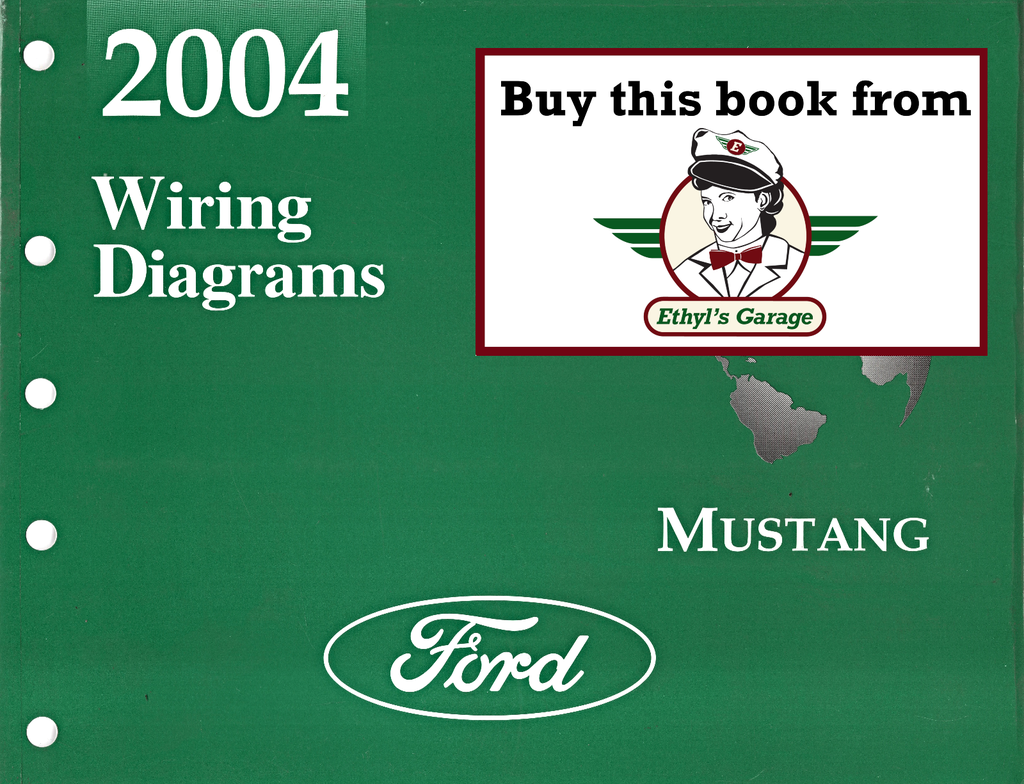 2004 Ford Mustang Factory Electrical Wiring Diagrams Manual