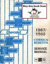 1987/1988 Chevrolet Corsica/Beretta Factory Shop Repair Service Manual GT