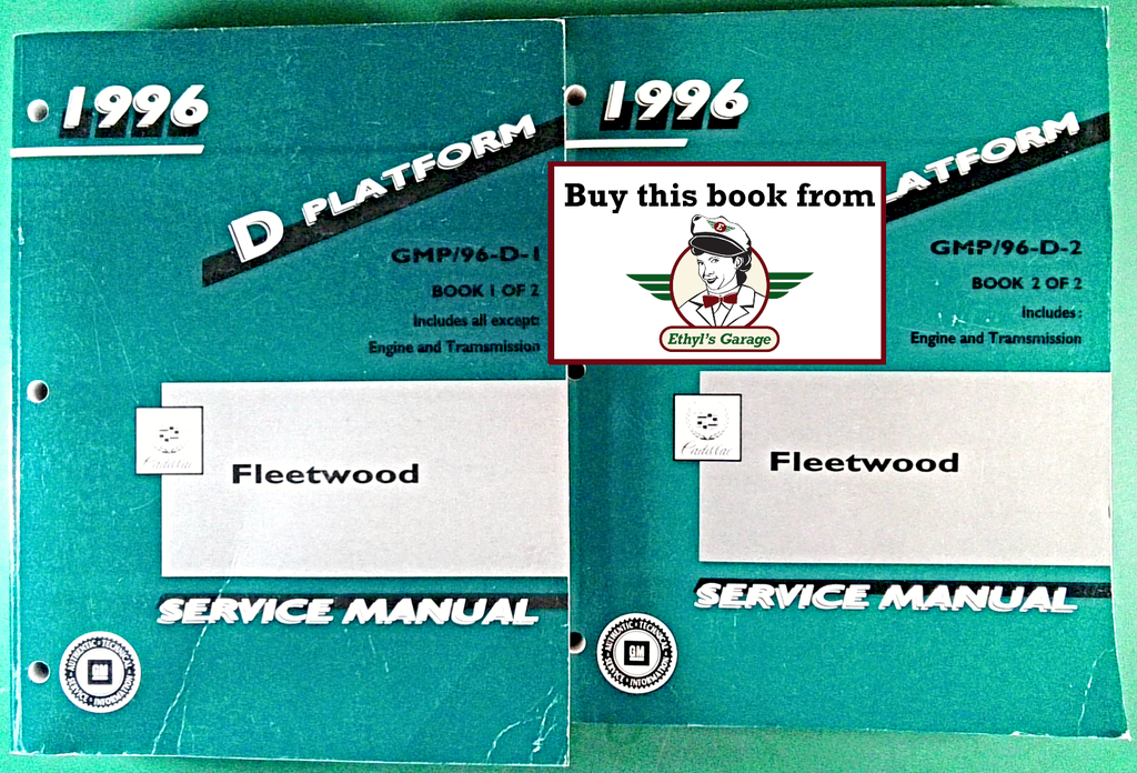 1996 Cadillac Fleetwood Factory Shop Repair Service Manual Set