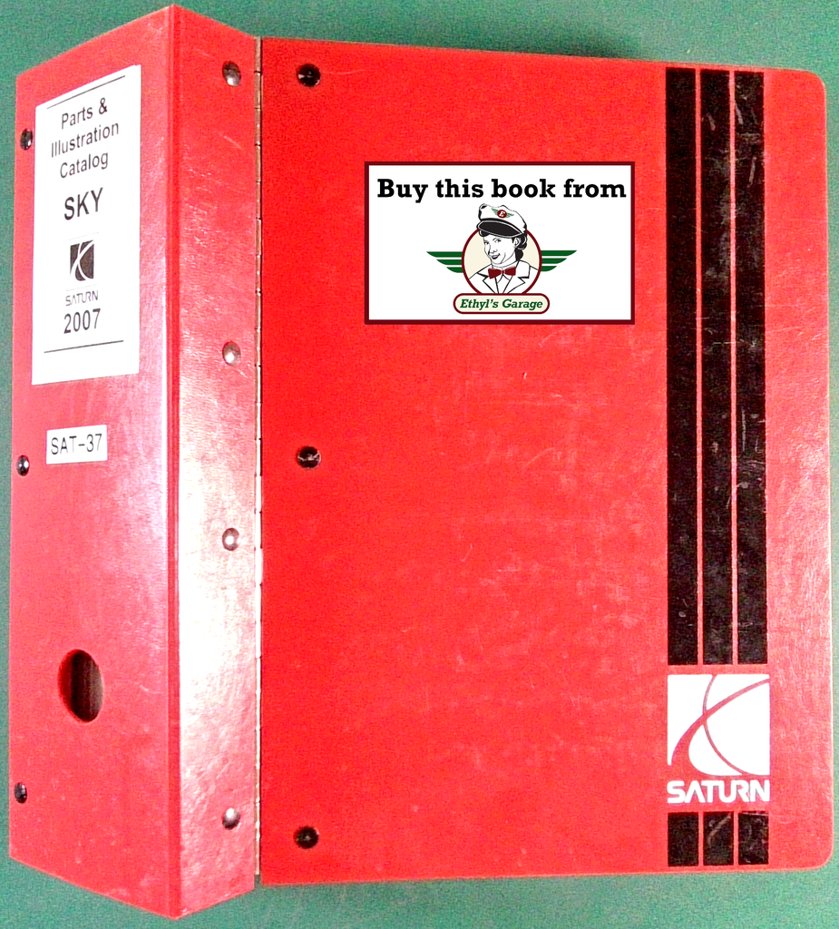 2007 Saturn Sky Factory Parts & Illustration Catalog