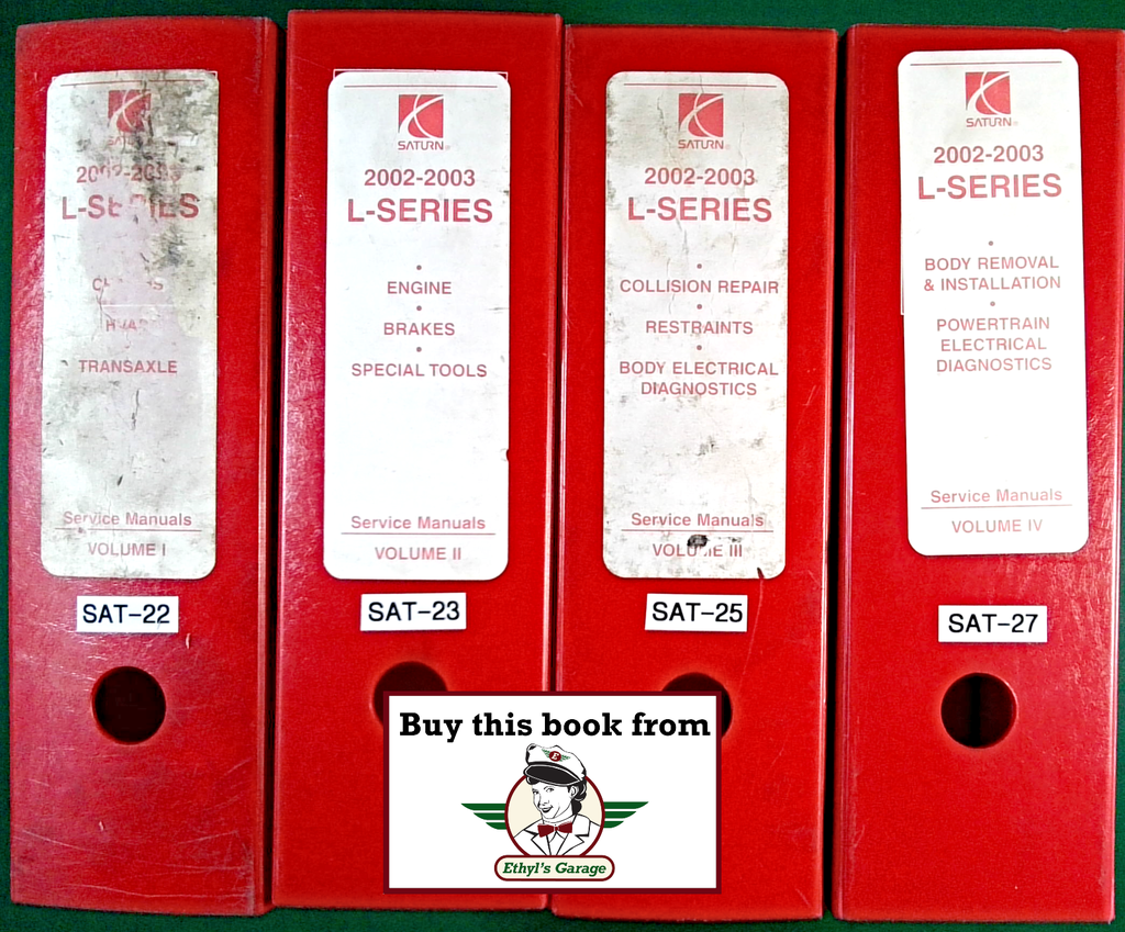 2002-2003 Saturn L-Series Factory Shop Repair Service Manual Set