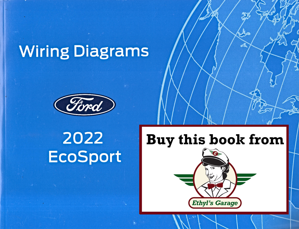 2022 Ford EcoSport Factory Electrical Wiring Diagrams Manual