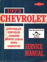 1973 Chevrolet Passenger Car Chassis Repair Shop Service Manual