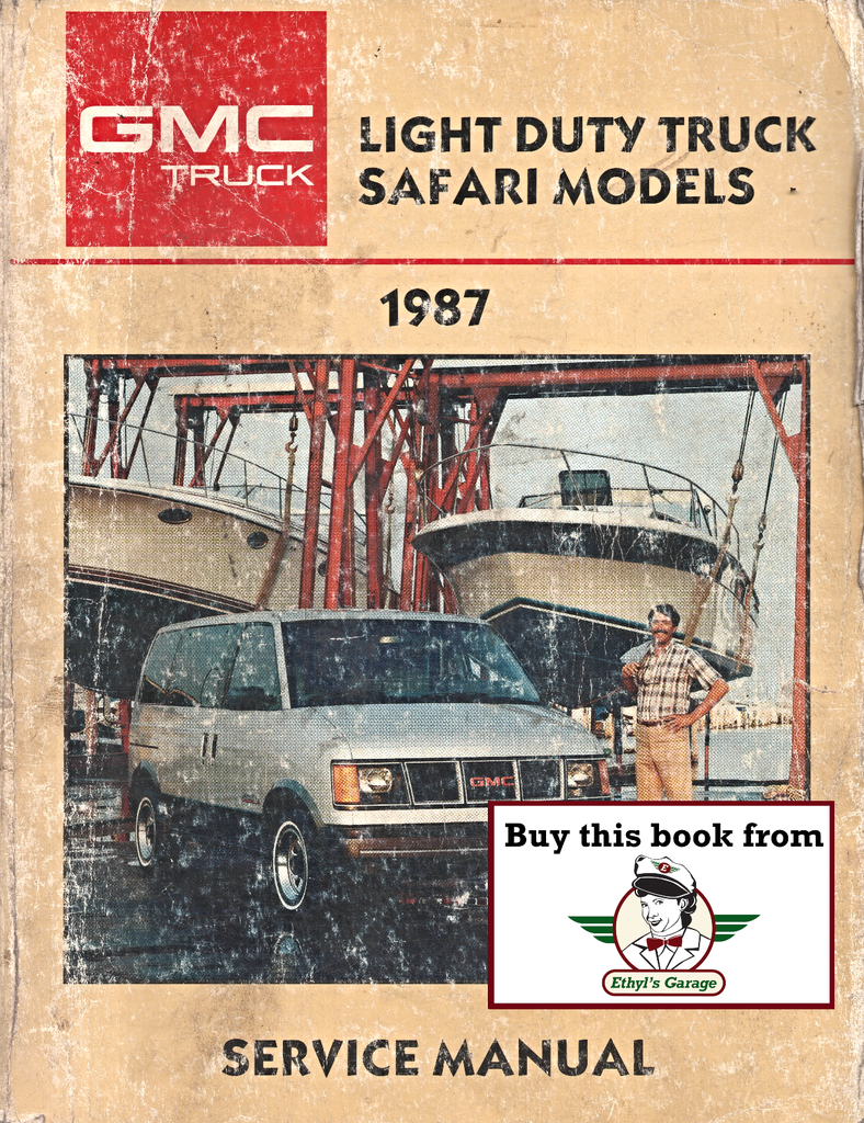 1987 GMC Safari M-Van Factory Service Shop Manual
