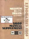 1983 Chevrolet Medium Duty Truck 40-60 Factory OEM Shop Service Repair Manual Supplement