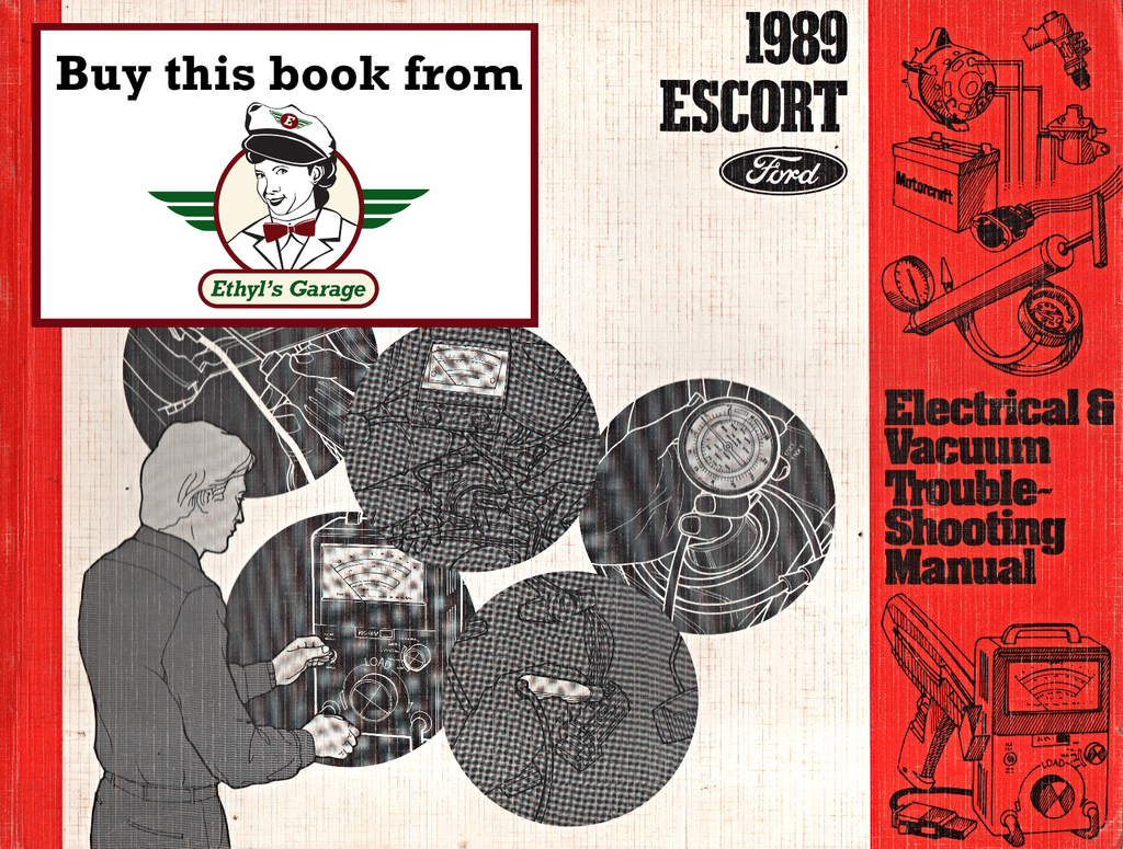 1989 Ford Escort Factory Electrical & Vacuum Troubleshooting Wiring Diagrams Manual EVTM