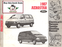 1987 Ford Aerostar Factory Electrical & Vacuum Troubleshooting Wiring Diagrams Manual EVTM