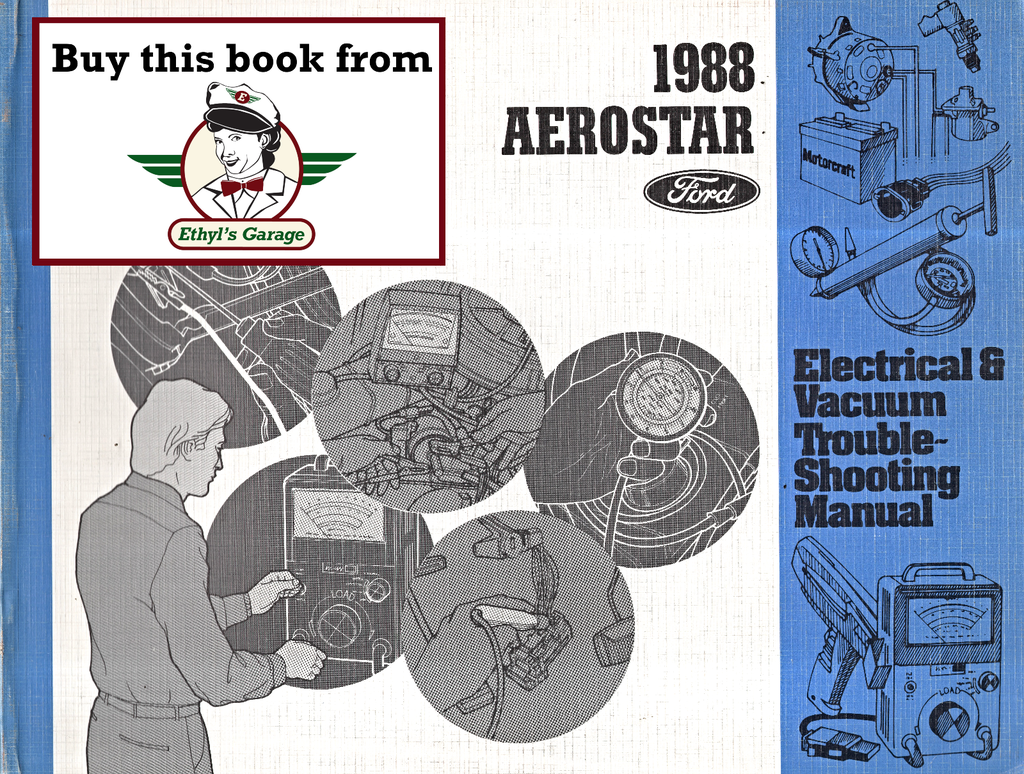 1988 Ford Aerostar Factory Electrical & Vacuum Troubleshooting Wiring Diagrams Manual EVTM