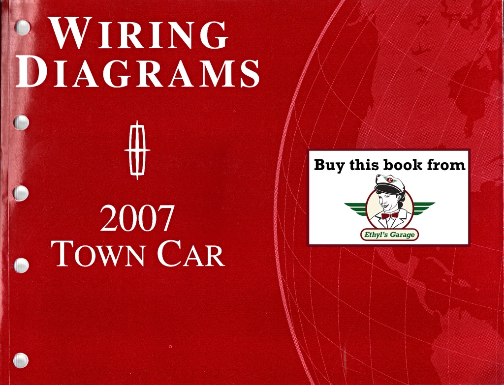 2007 Ford Lincoln Town Car Electrical Wiring Diagrams Shop Service Repair Manual