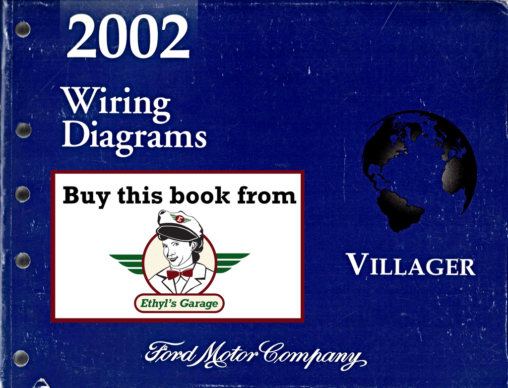 2002 Ford Mercury Villager Factory Electrical Wiring Diagrams Manual