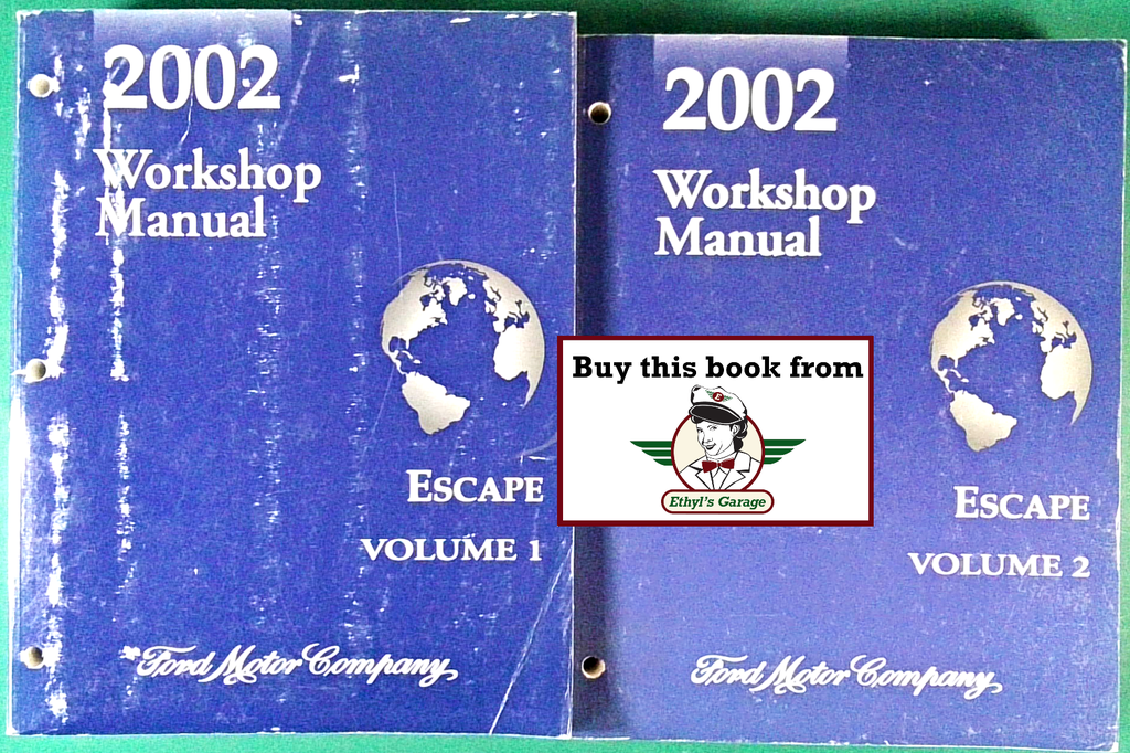 2002 Ford Escape Factory Workshop Service Manual Set