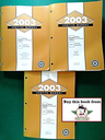 2003 Chevrolet/GMC Blazer/Jimmy, S-10 Pickup/Sonoma Factory Shop Repair Service Manual 3 Vol. Set