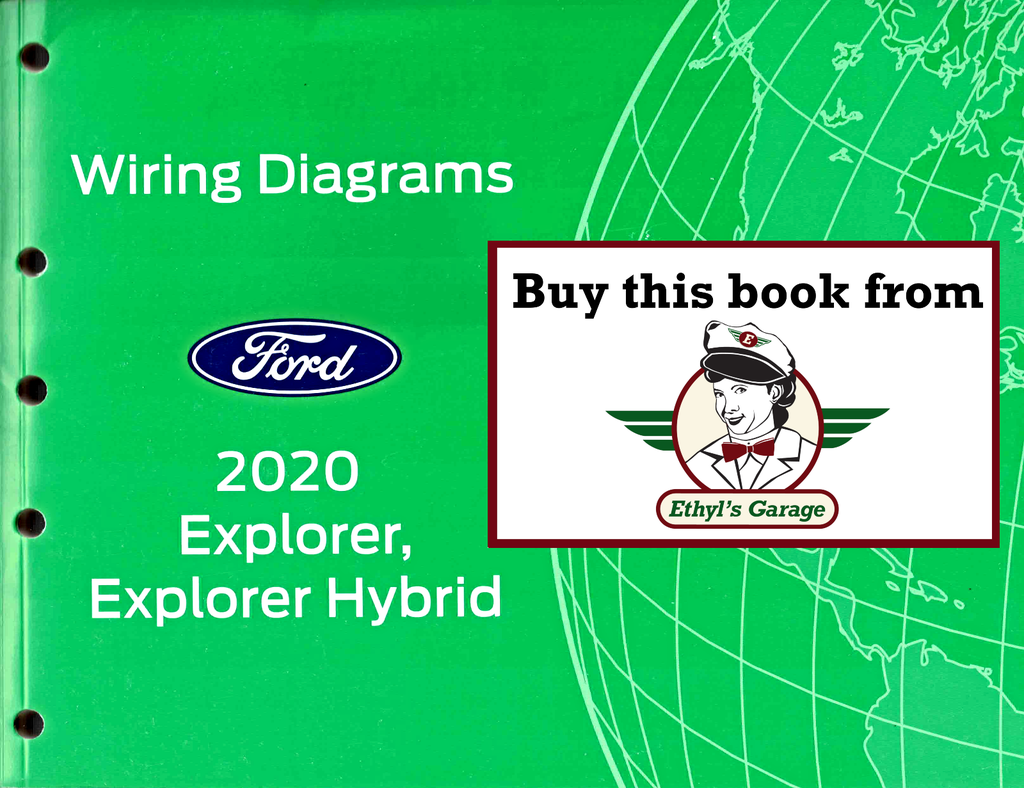2020 Ford Explorer, Explorer Hybrid Factory Electrical Wiring Diagrams Manual