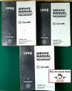 1998 Chevrolet Corvette Repair Shop Maintenance Service Preliminary Manual Complete 3 Vol. Set