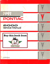 1991 Pontiac 6000 Factory Shop Repair Service Manual