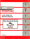 1991 Pontiac LeMans Factory Shop Repair Service Manual