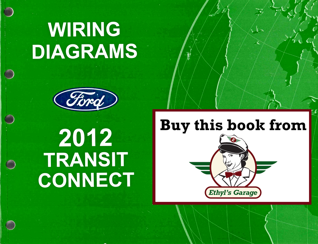 2012 Ford Transit Connect Factory Electrical Wiring Diagrams Manual
