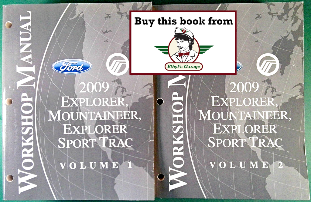 2009 Ford Explorer & Sport Trac, Mercury Mountaineer Factory Workshop Service Manual Set