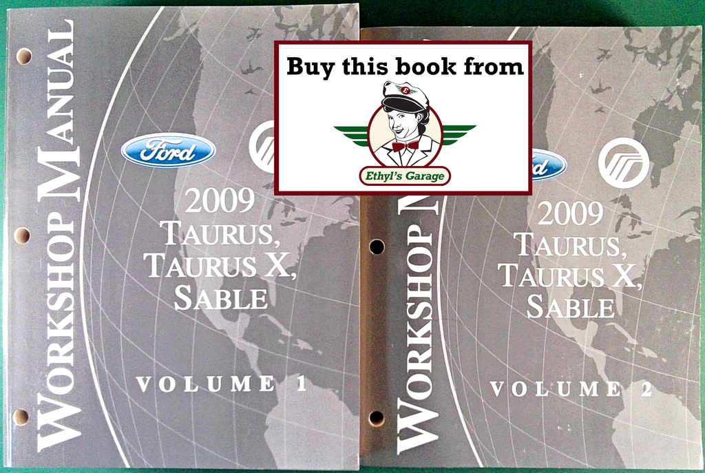 2009 Ford Taurus & Taurus X, Mercury Sable Factory Workshop Service Manual Set
