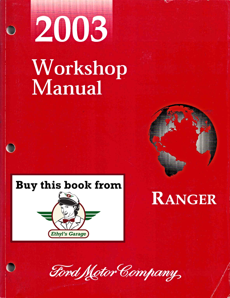 2003 Ford Ranger Factory Workshop Service Manual
