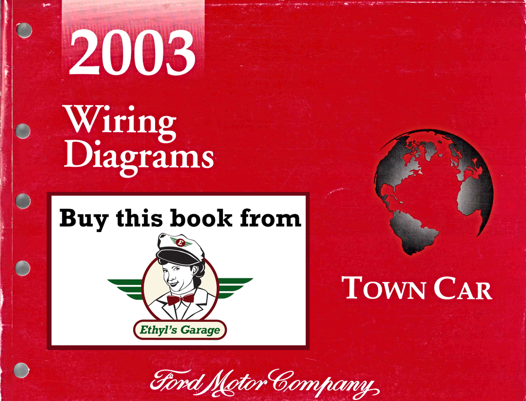 2003 Ford Lincoln Town Car Factory Electrical Wiring Diagrams Manual