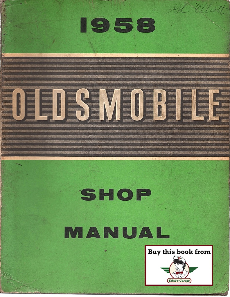 1958 Oldsmobile Factory OEM Shop Service Repair Manual w/Wiring Diagrams—88, Super 88, 98