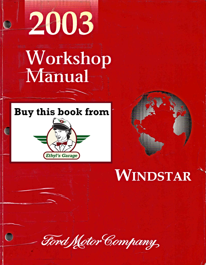 2003 Ford Windstar Factory Workshop Service Manual