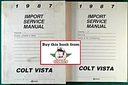 1987 Dodge/Plymouth Colt Vista Factory Shop Repair Service & Electrical Manuals Set
