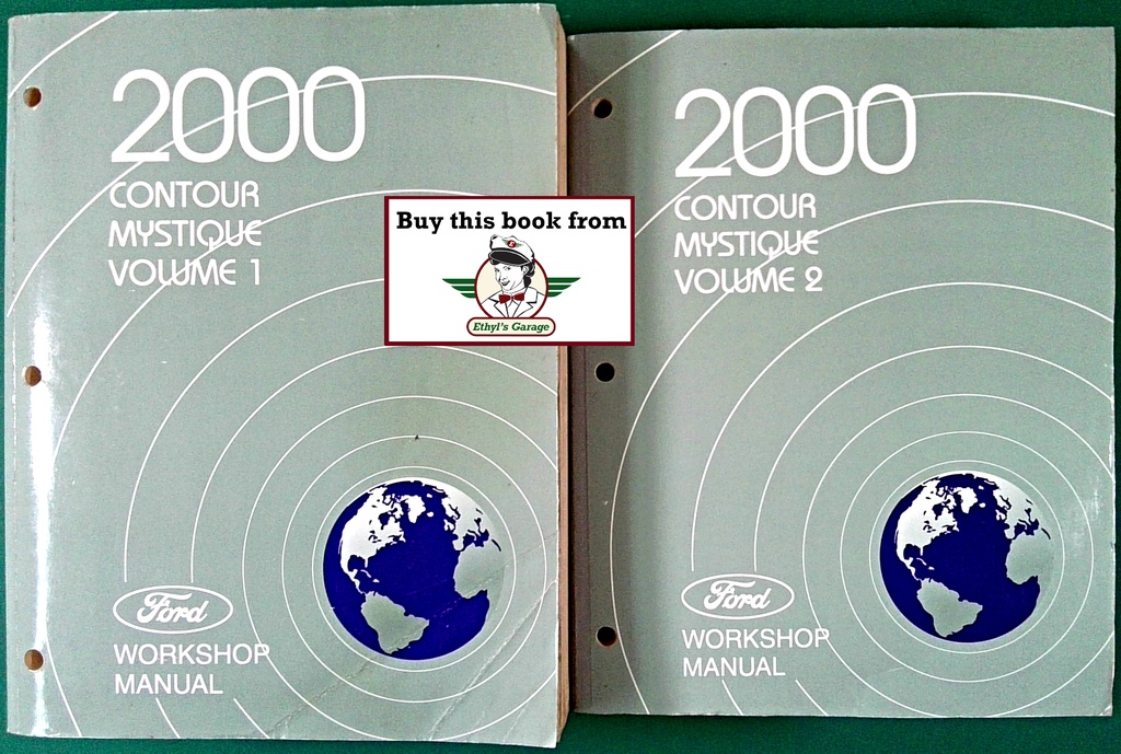2000 Ford Contour Mercury Mystique Factory Shop Repair Service Workshop Manual Complete 2 Vol. Set