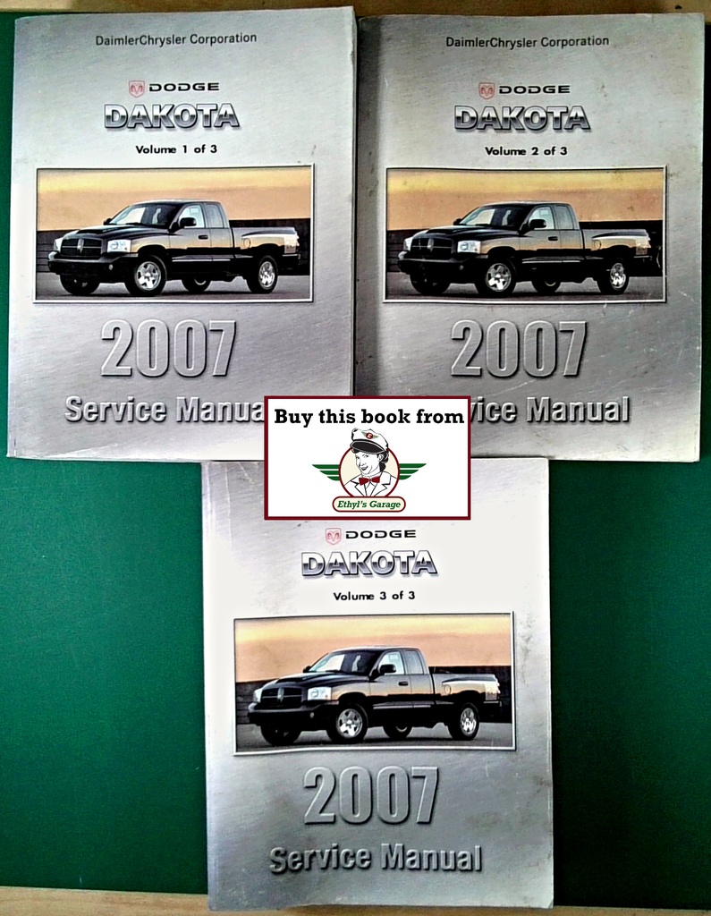 2007 Dodge Dakota Shop Repair Maintenance Service Manual 3 Vol. Set