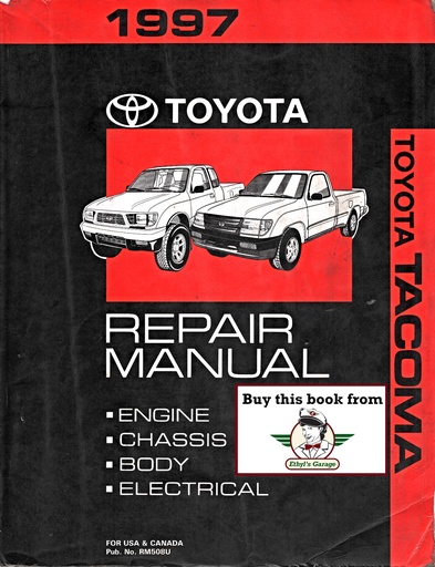 [TO1997RM508UA] 1997 Toyota Tacoma Pickup OEM Shop Service Repair Manual
