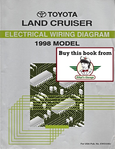 [TOY1998EWD339UA] 1998 Toyota Land Cruiser UZJ100 OEM Shop Service Repair Electrical Wiring Diagram Manual