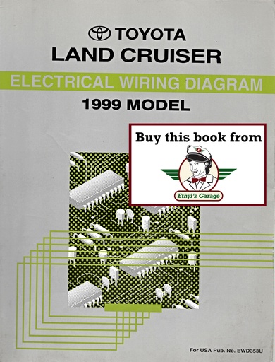 [TOY1999EWD353UA] 1999 Toyota Land Cruiser UZJ100 OEM Electrical Wiring Diagram Manual