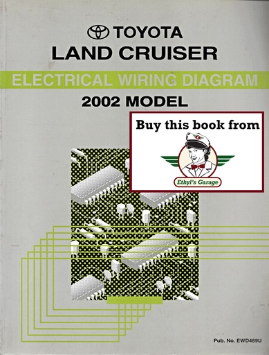 [TOY2002EWD469UA] 2002 Toyota Land Cruiser UZJ100 OEM Shop Service Repair Electrical Wiring Diagram Manual