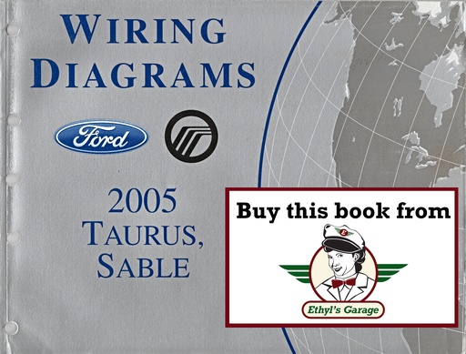 [FOR2005FCS1212305A] 2005 Ford Taurus Mercury Sable Electrical Wiring Diagrams Shop Service Repair Manual