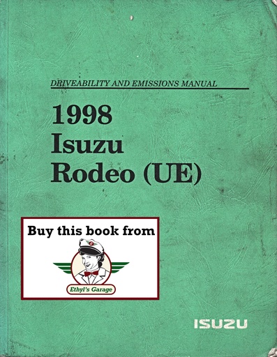 [ISU1998UE098WSMLS1A] 1998 Isuzu Rodeo (UE) Driveability and Emissions Tune-Up Manual